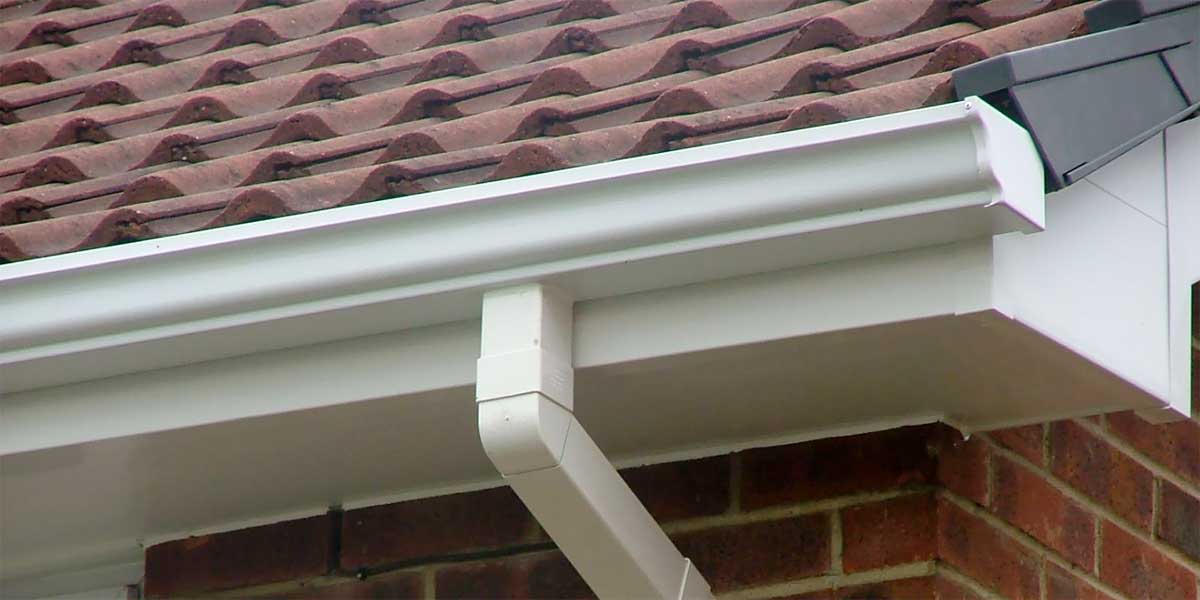 Guttering on front of house