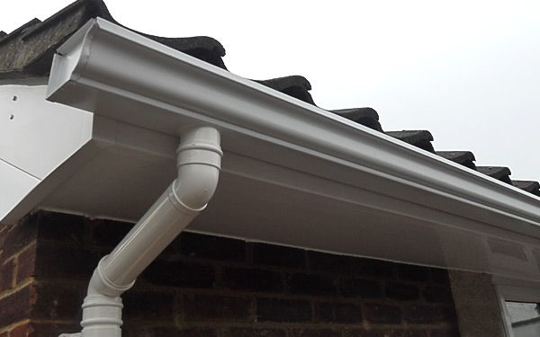 Seamless guttering installed